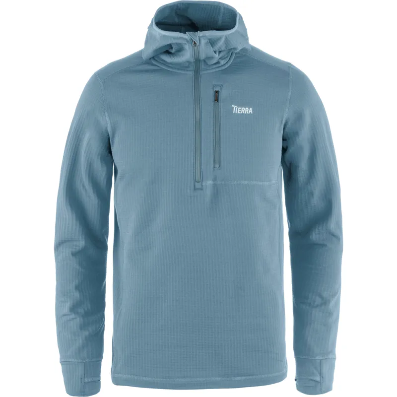 Tierra Men's Nallo Hooded Half Zip Infinity Blue