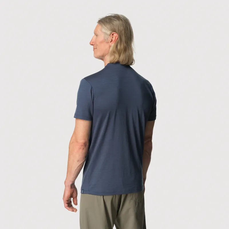 Tierra Men's Wool T-Shirt Denim-3