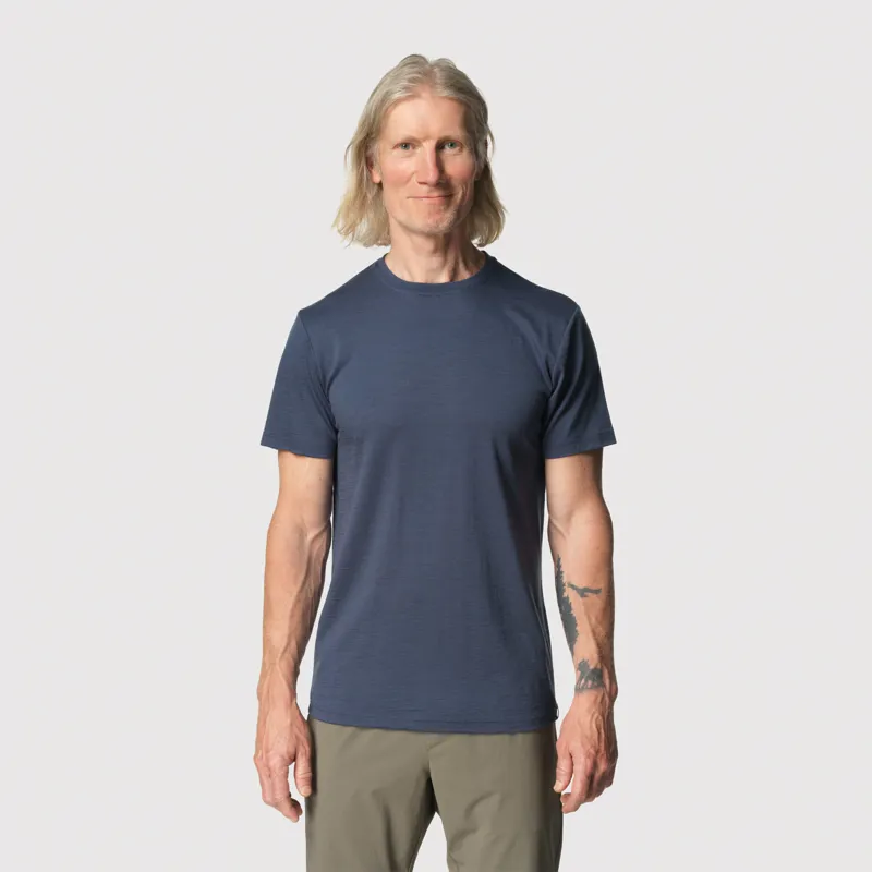 Tierra Men's Wool T-Shirt Denim-2