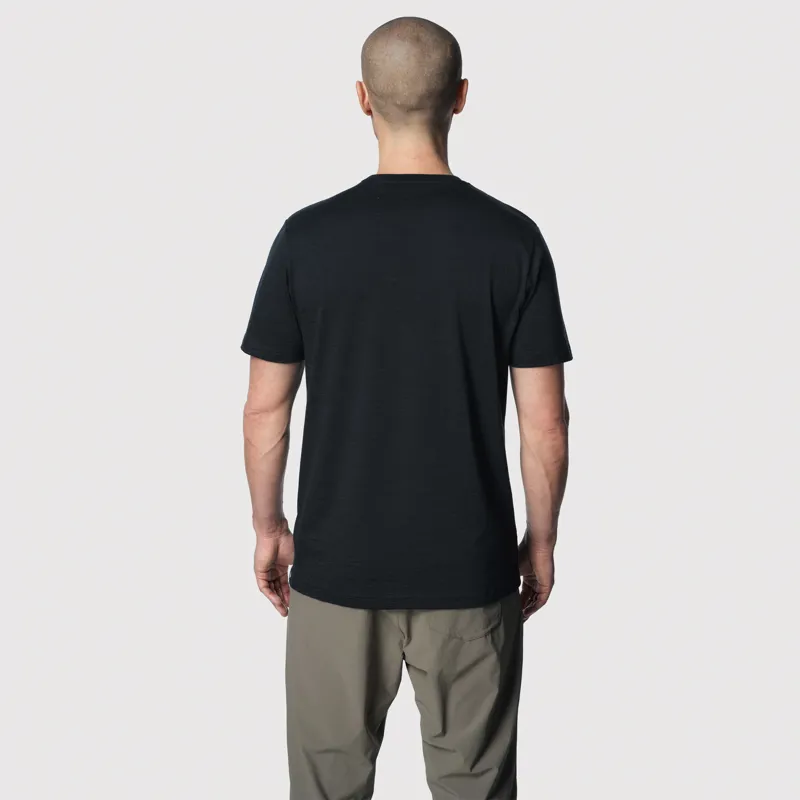 Tierra Men's Wool T-Shirt Black-3