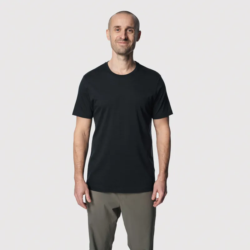 Tierra Men's Wool T-Shirt Black-2