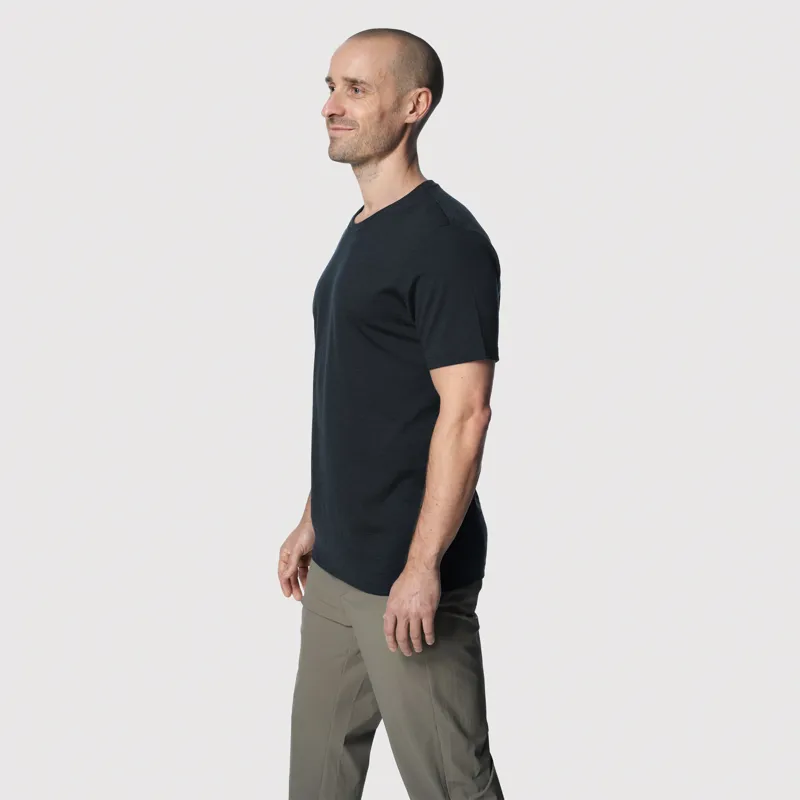 Tierra Men's Wool T-Shirt Black-4