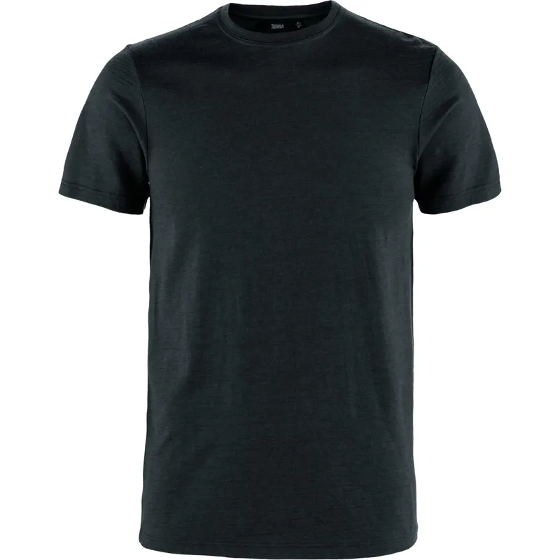 Tierra Men's Wool T-Shirt Black