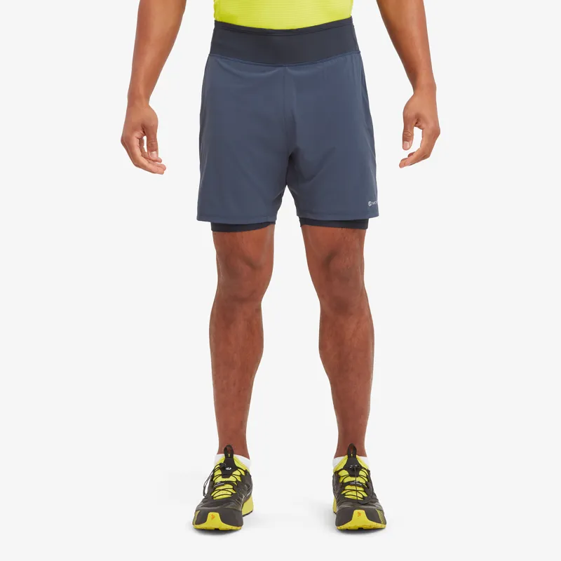 Montane Mens Slipstream Twin Skin Shorts Eclipse Blue-2