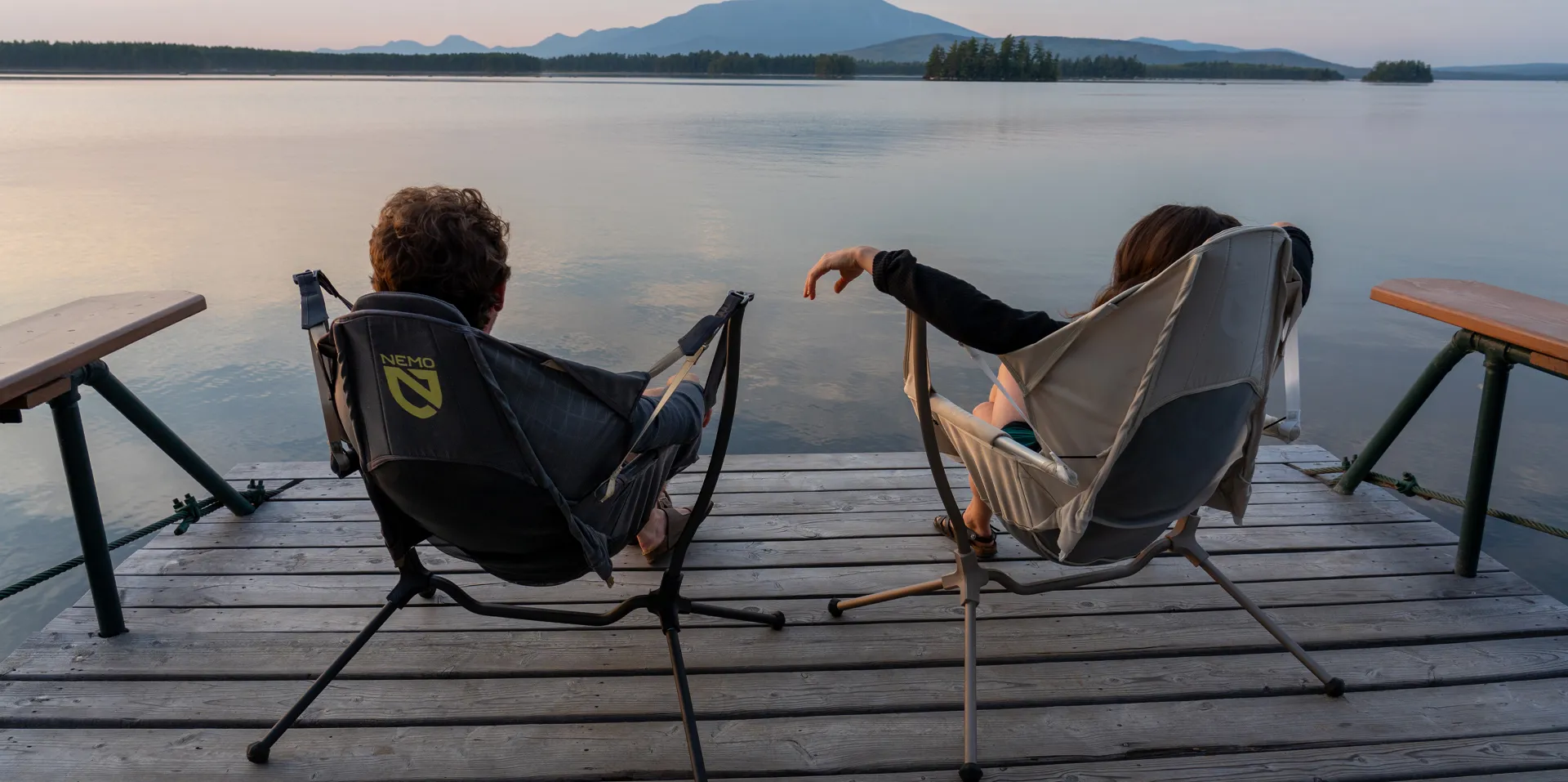 NEMO Stargaze Evo-X camping chair with suspended reclining seat