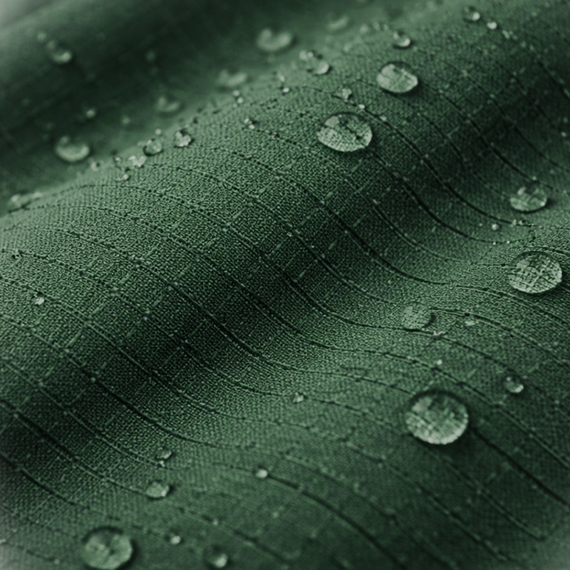 Durable ripstop face fabric in a climbing waterproof jacket