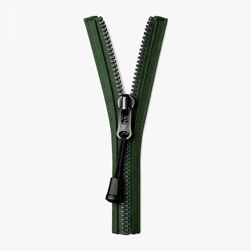 Waterproof zips and storm guards on a hiking jacket