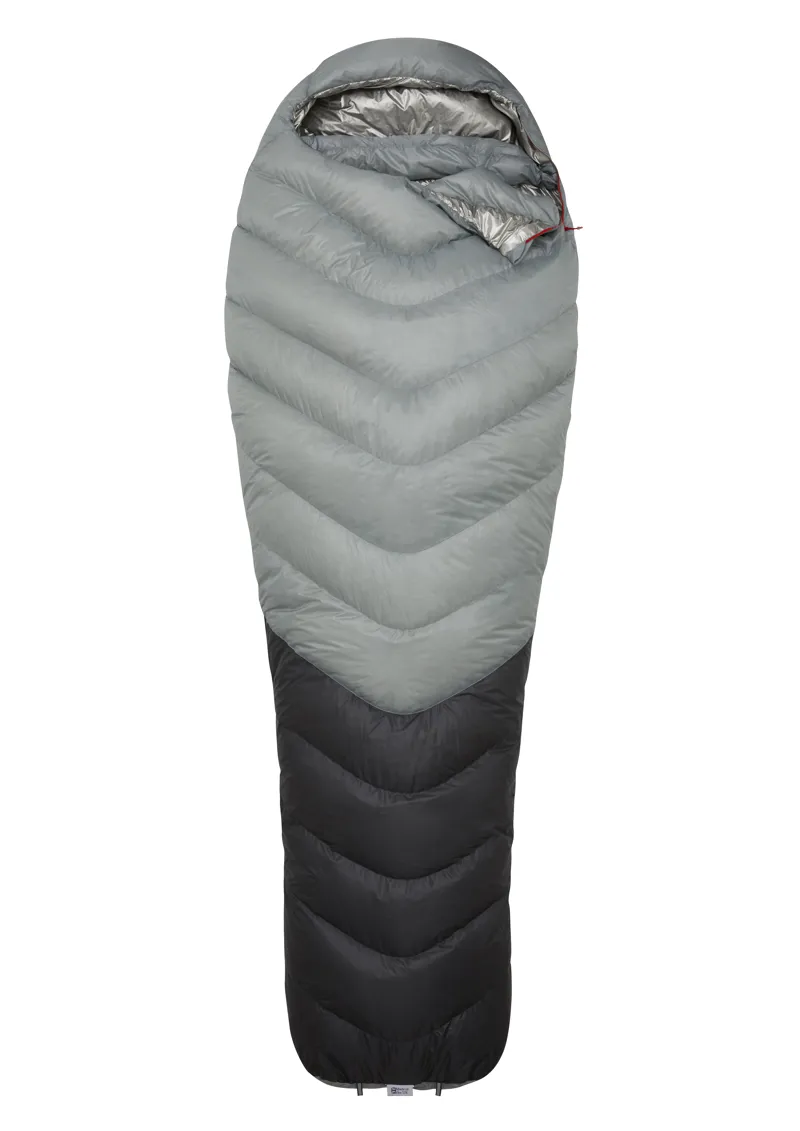 Rab Mythic Ultra 180 Sleeping Bag Cloud/ Graphene - Regular - Left Zip