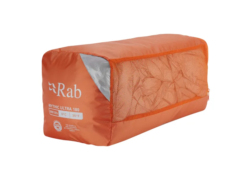 Rab Mythic Ultra 180 Sleeping Bag Cloud/ Graphene - Regular - Left Zip-6