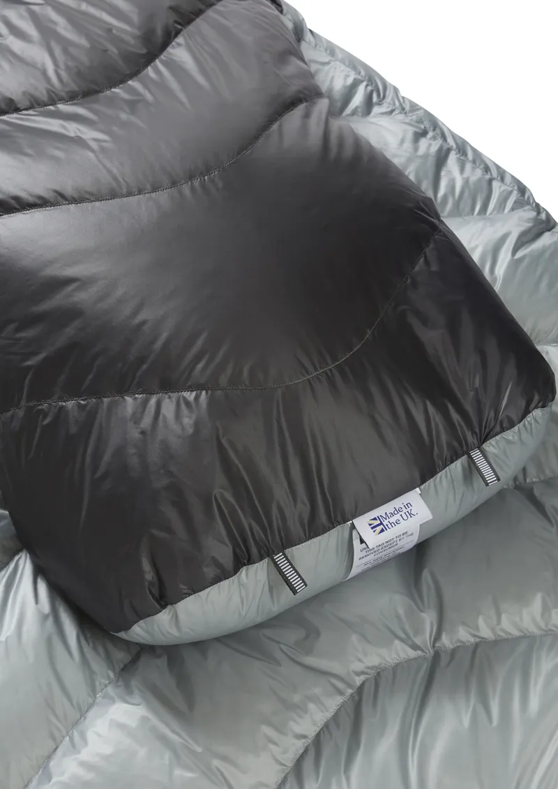 Rab Mythic Ultra 180 Sleeping Bag Cloud/ Graphene - Regular - Left Zip-4
