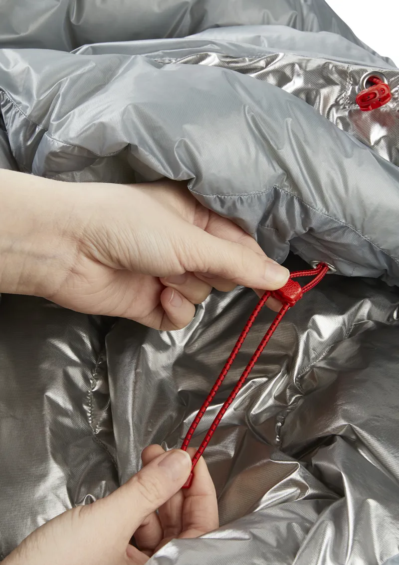 Rab Mythic Ultra 180 Sleeping Bag Cloud/ Graphene - Regular - Left Zip-2