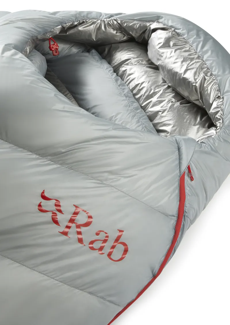 Rab Mythic Ultra 360 Sleeping Bag Cloud/ Graphene - Regular - Left Zip-6