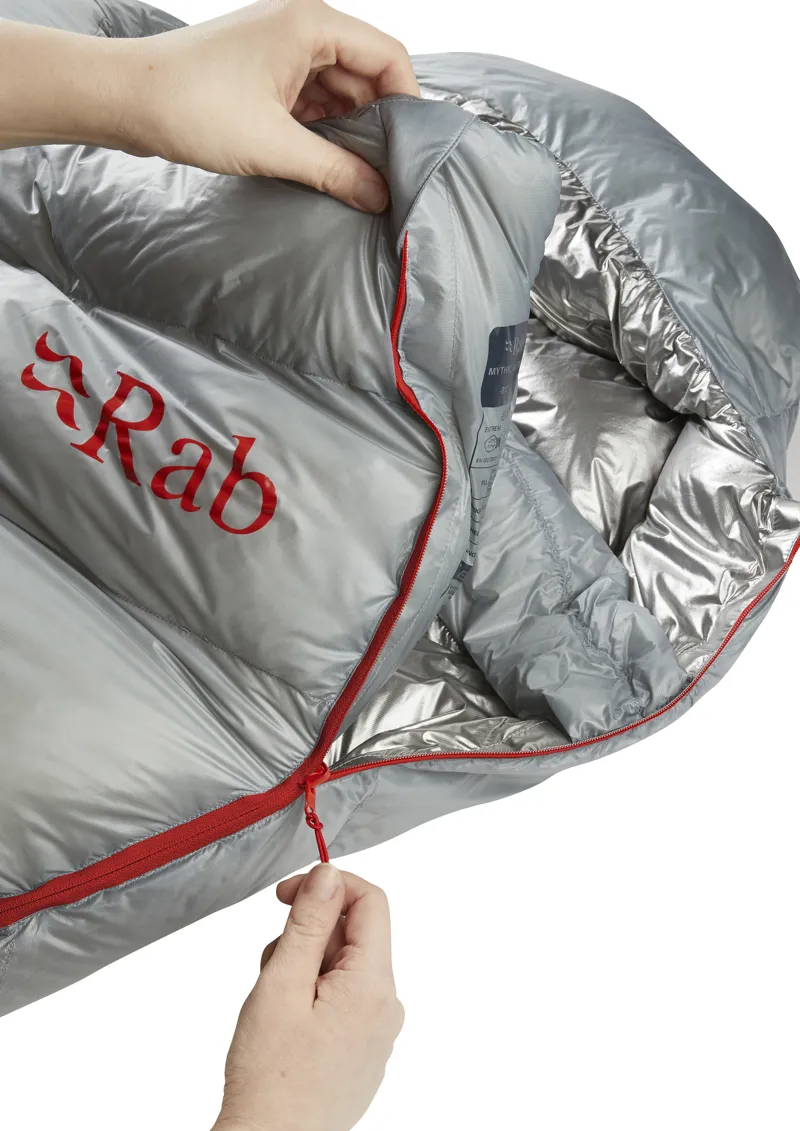 Rab Mythic Ultra 360 Sleeping Bag Cloud/ Graphene - Regular - Left Zip-3