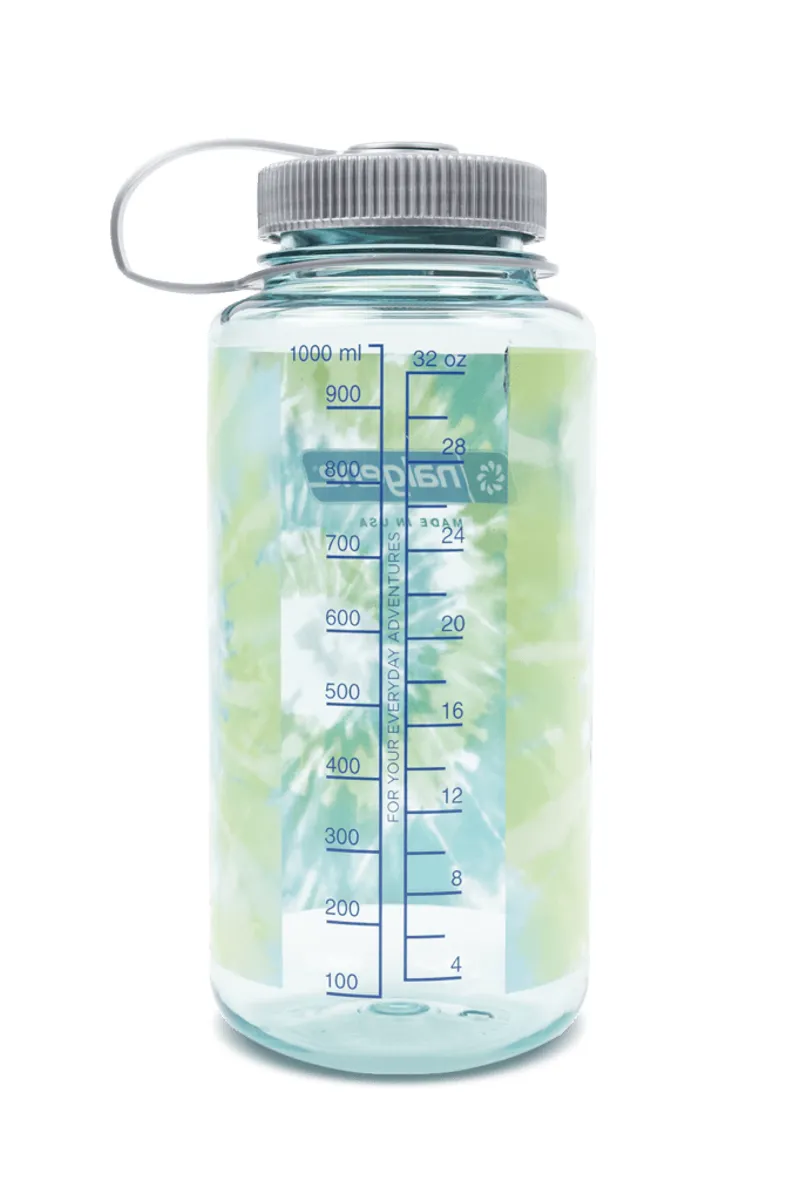 Nalgene Wide Mouth Tritan Sustain Bottle 1 Litre Seafoam Tie Dye-1