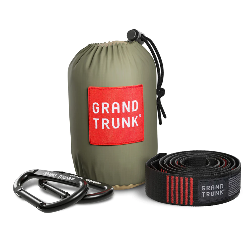 Grand Trunk Double Deluxe Hammock with Straps Olive Green-2