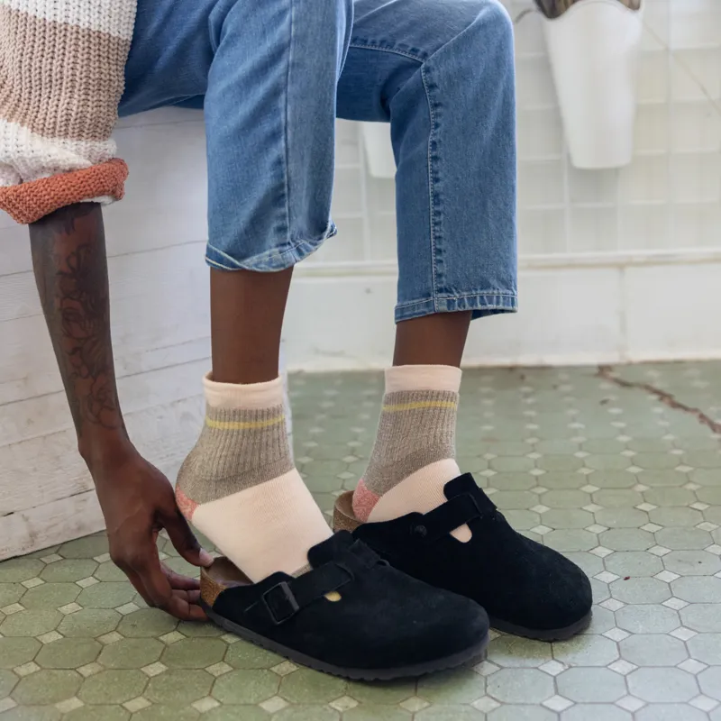 Darn Tough Women's Shorty Heavyweight Lifestyle Socks Dusty Rose-4