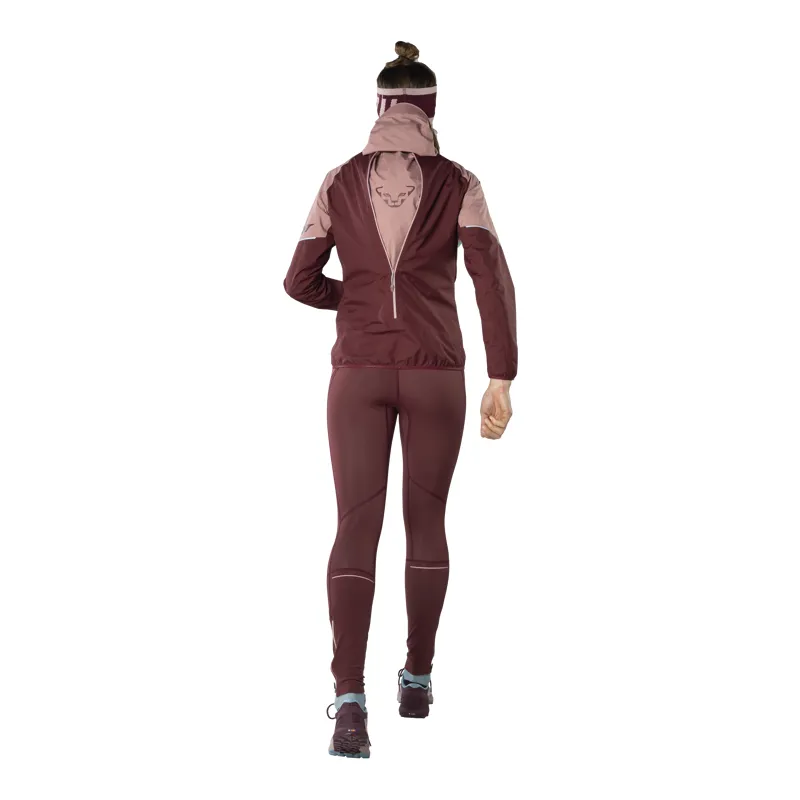 Dynafit Womens Winter Running Tights Burgundy-2