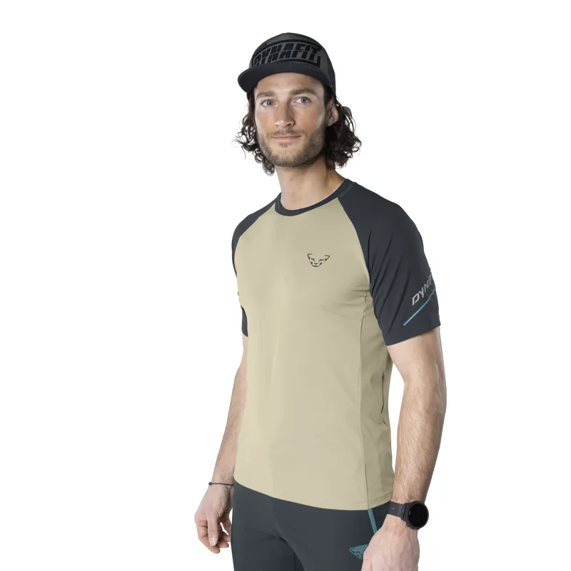 Dynafit Mens Alpine Pro SS T-Shirt Rock Khaki-1