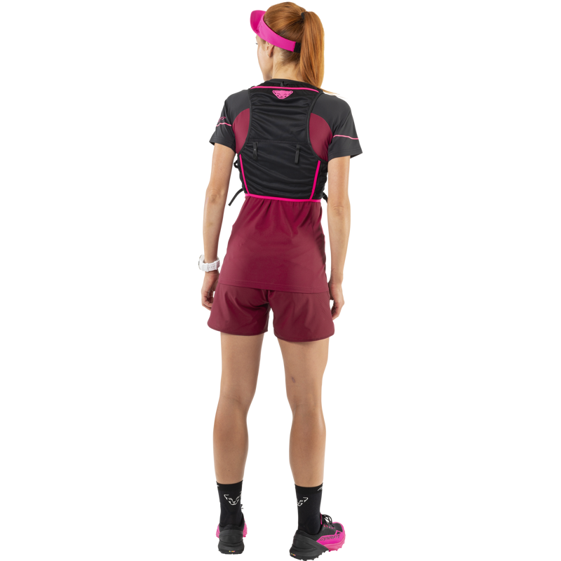 Dynafit Womens Alpine Pro SS T-Shirt Black Out/Beet Red-3