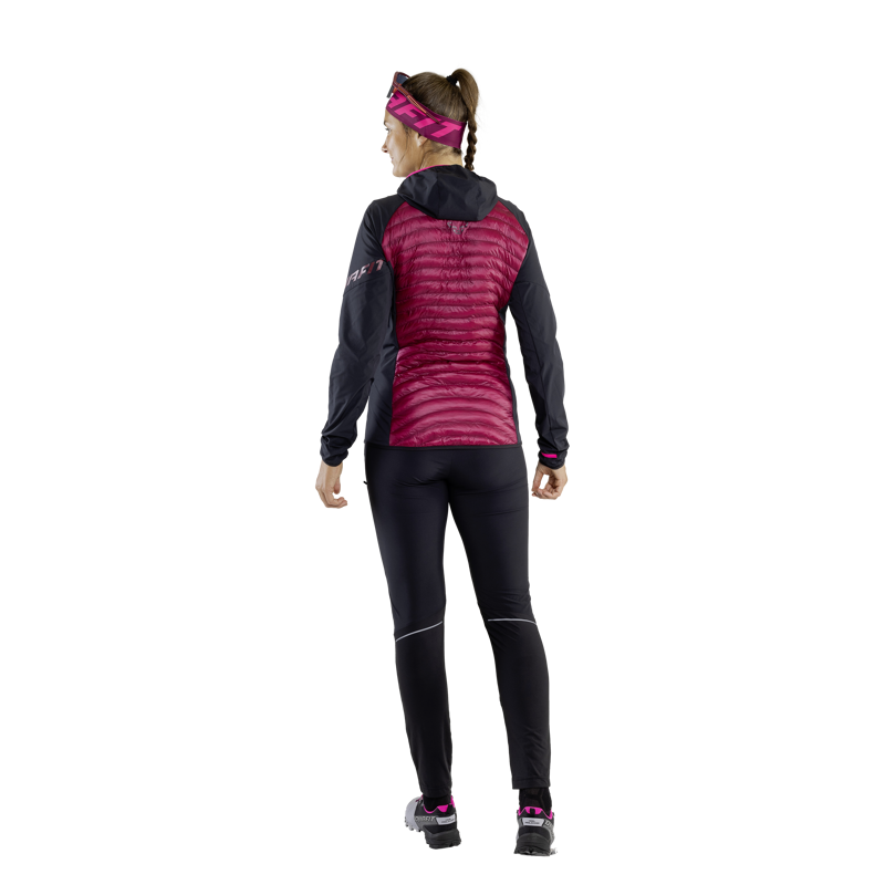 Dynafit Womens Transalper Hybrid Insulated Jacket Black Out/Beet Red-2