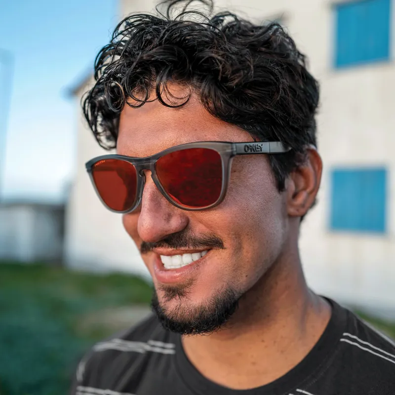 Oakley Frogskins Matte Grey Smoke/Grey Ink/Prizm Ruby-6