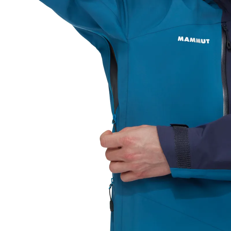 Mammut Mens Taiss HS Hooded Jacket Deep Ice/Marine-1