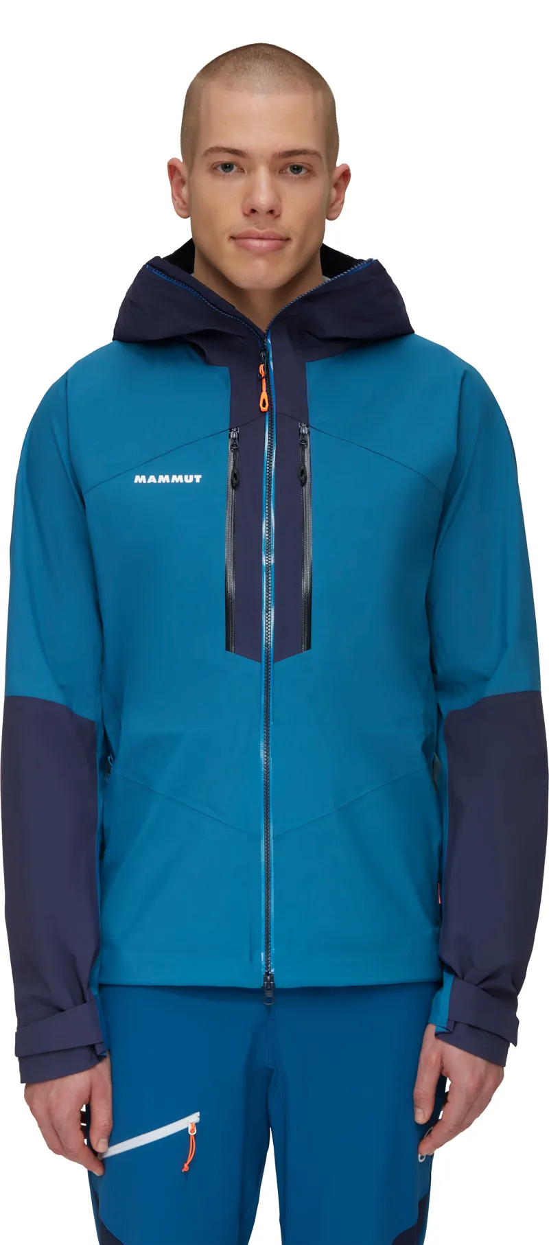 Mammut Mens Taiss HS Hooded Jacket Deep Ice/Marine-5