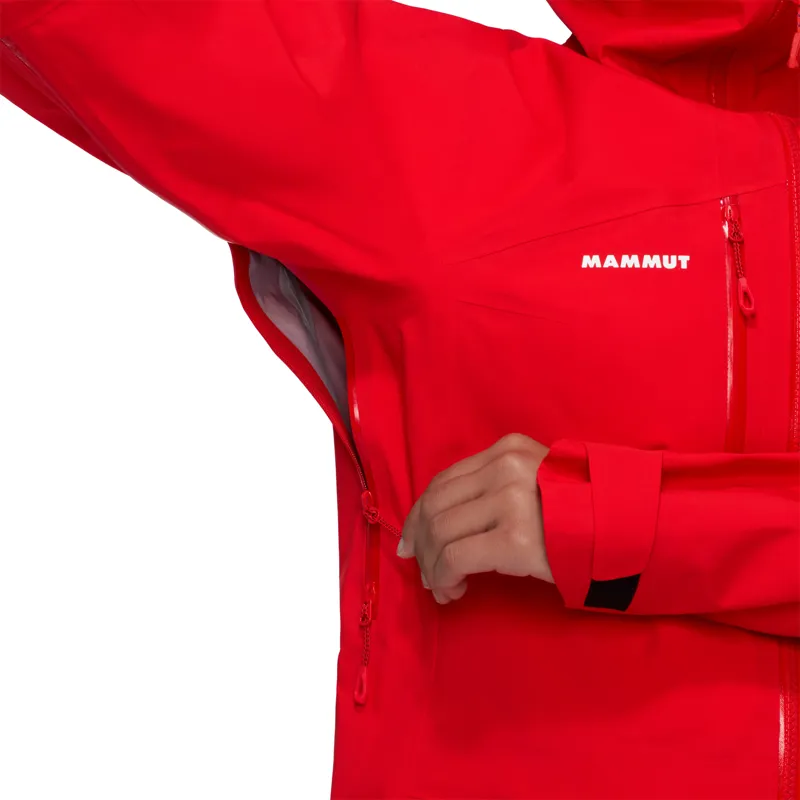 Mammut Womens Taiss HS Hooded Jacket Mammut Red-8