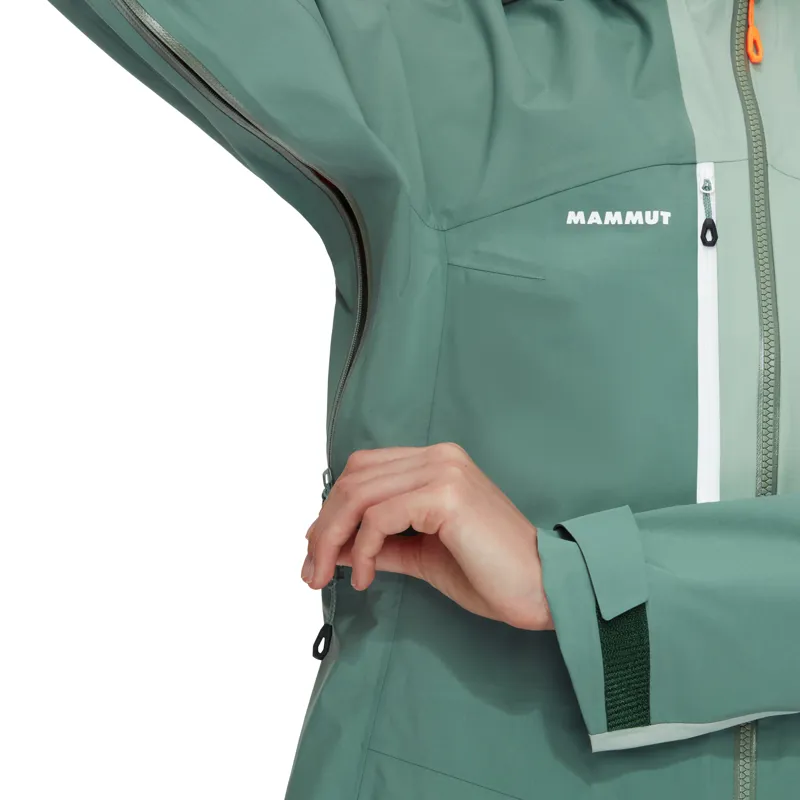 Mammut Womens Taiss HS Hooded Jacket Dark Jade-5