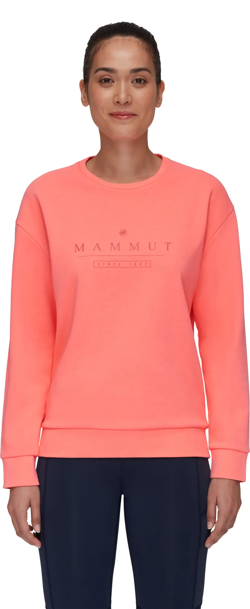 Mammut Womens Core ML Crew Logo Salmon-1