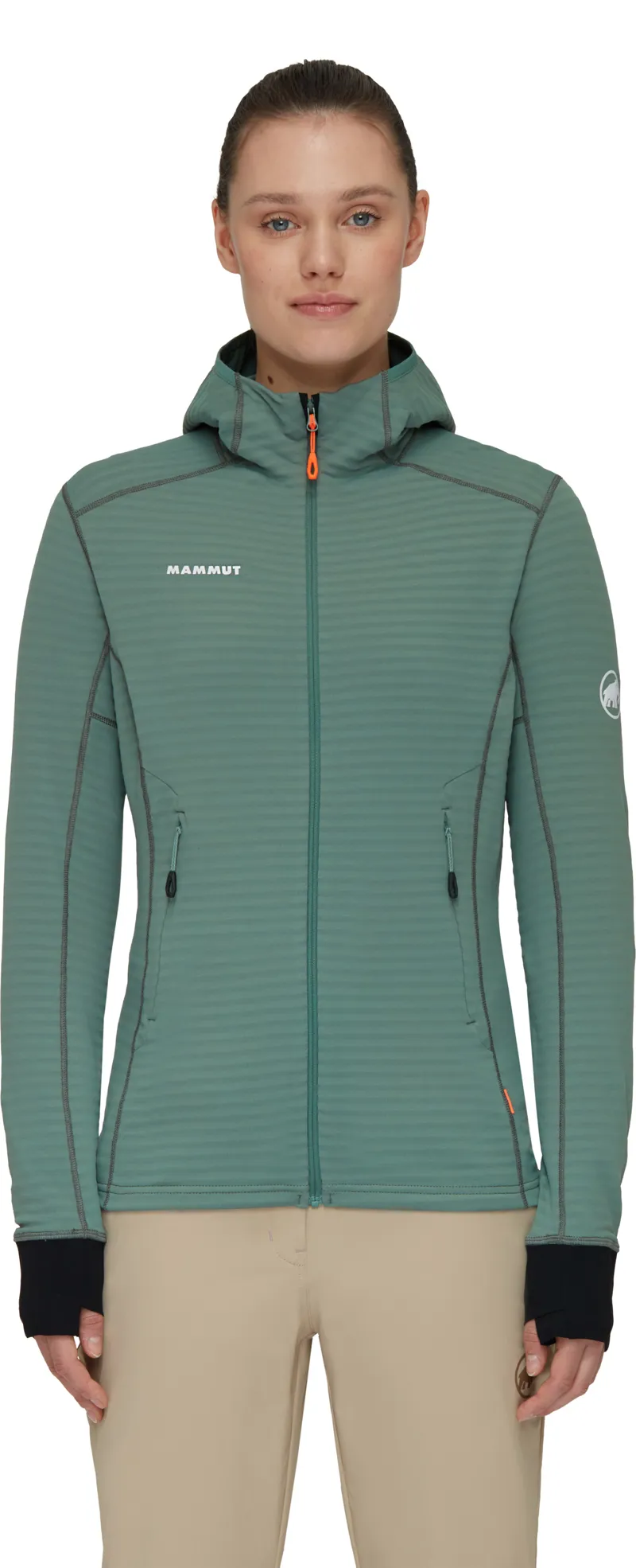 Mammut Women's Taiss Light ML Hooded Jacket Dark Jade-1