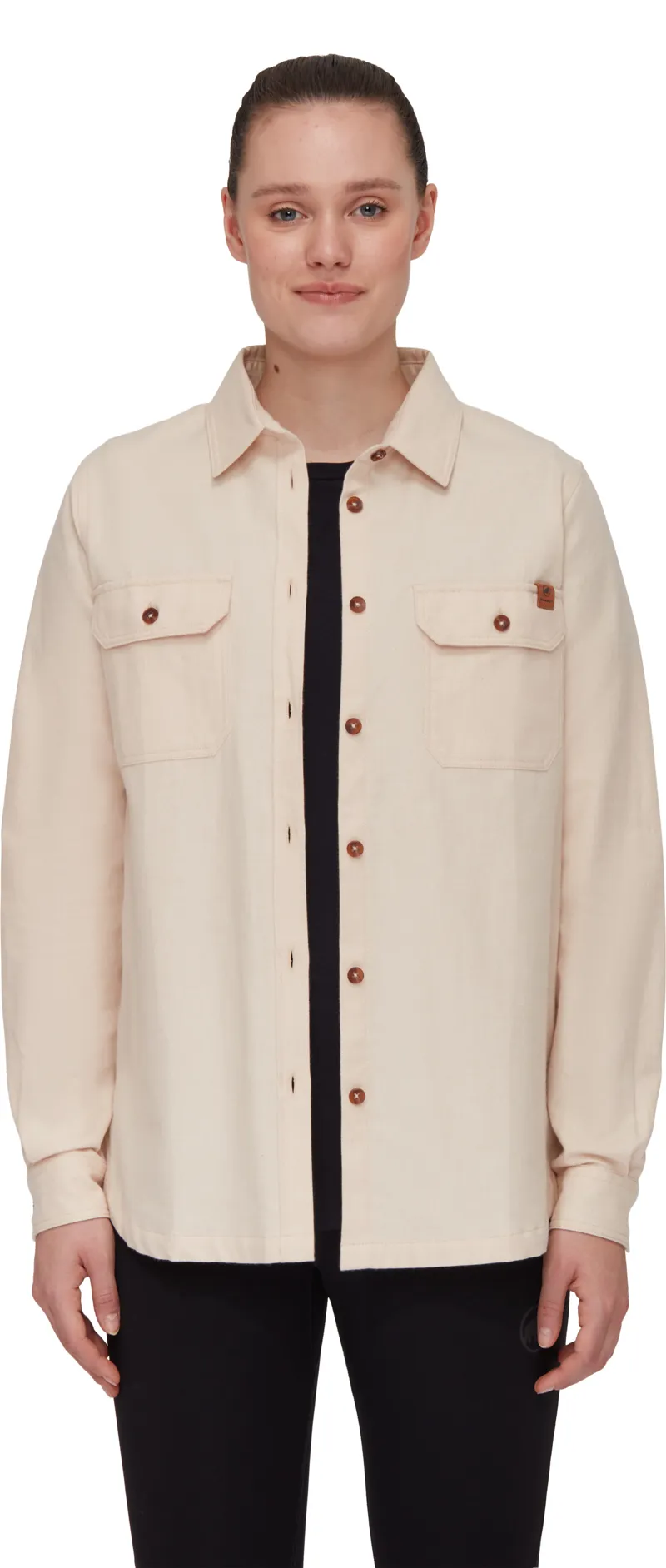 Mammut Women's Tamaro Undyed LS Shirt Light Brown-2