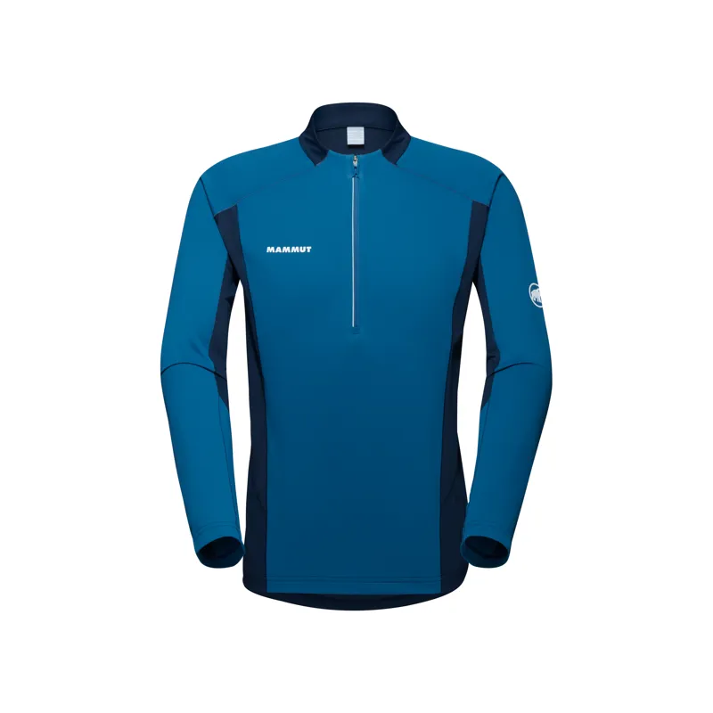 Mammut Mens Aenergy FL Half Zip Long Sleeve Deep Ice