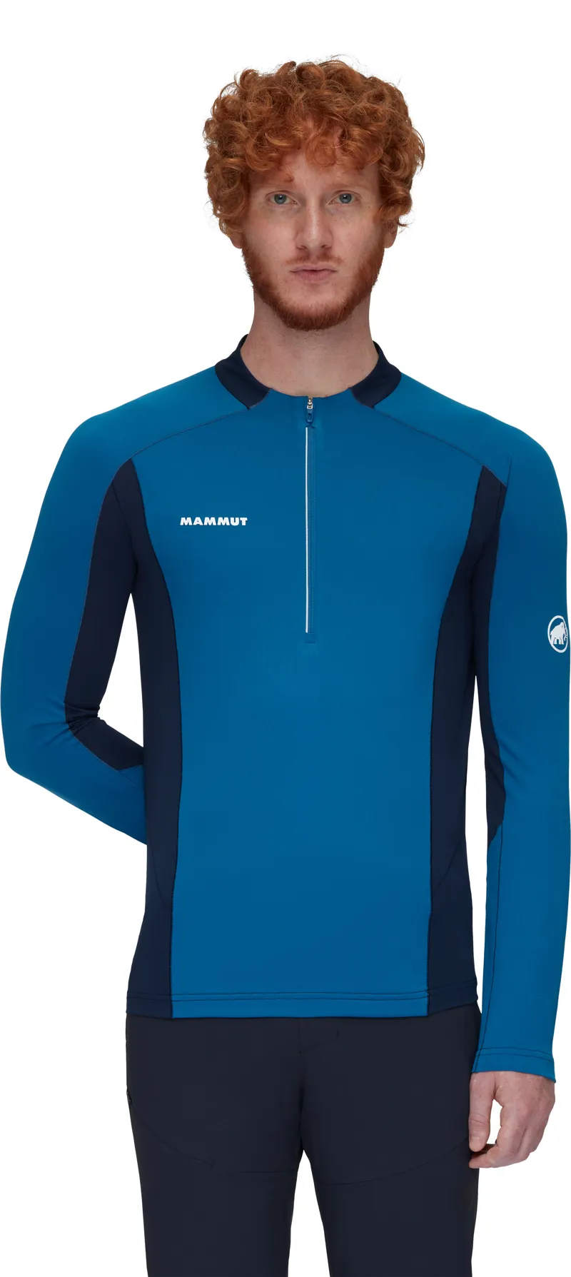 Mammut Mens Aenergy FL Half Zip Long Sleeve Deep Ice-1