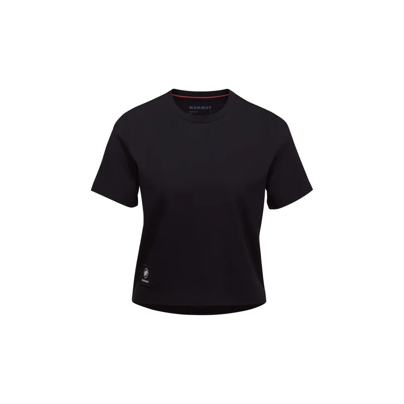 Mammut Women's Massone Cropped Patch T-Shirt Black