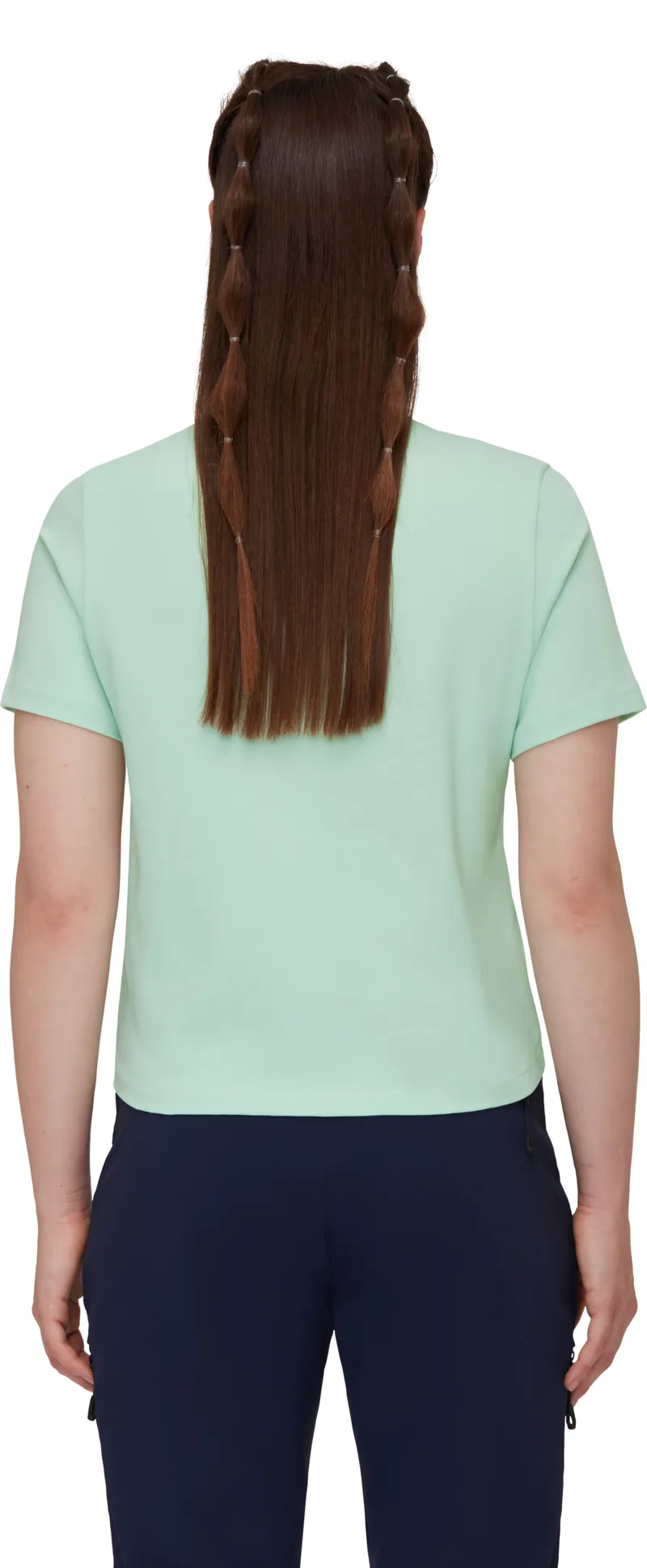 Mammut Women's Massone Cropped Patch T-Shirt Neo Mint-3