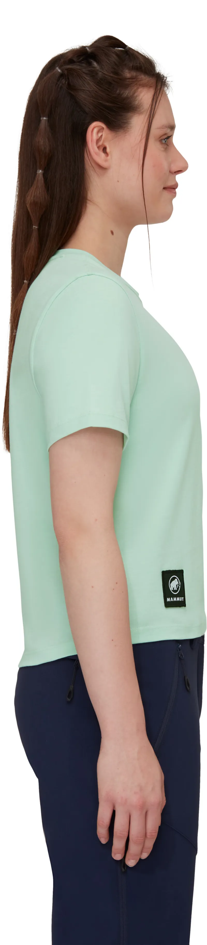 Mammut Women's Massone Cropped Patch T-Shirt Neo Mint-2