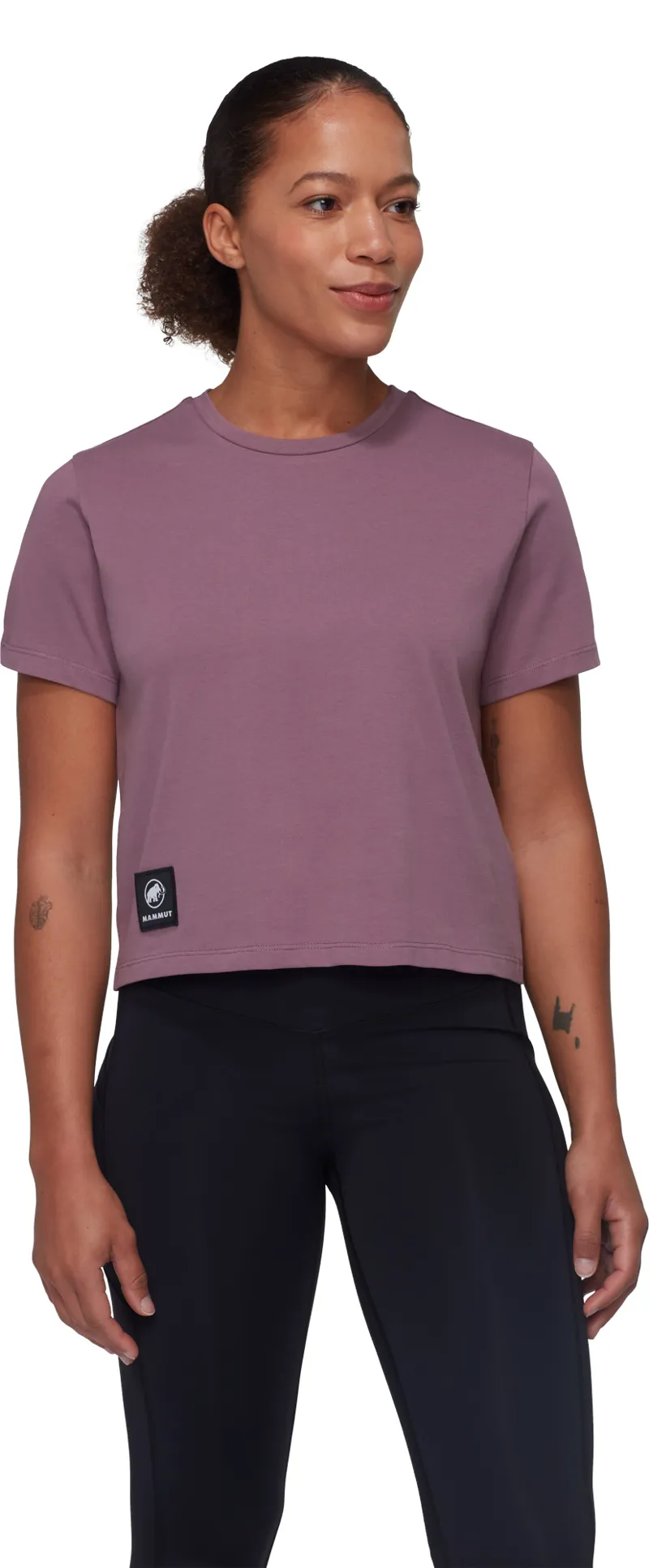 Mammut Women's Massone Cropped Patch T-Shirt Flux-1