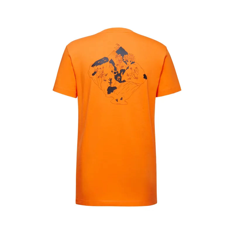 Mammut Mens Massone Crag T-Shirt Dark Tangerine-1