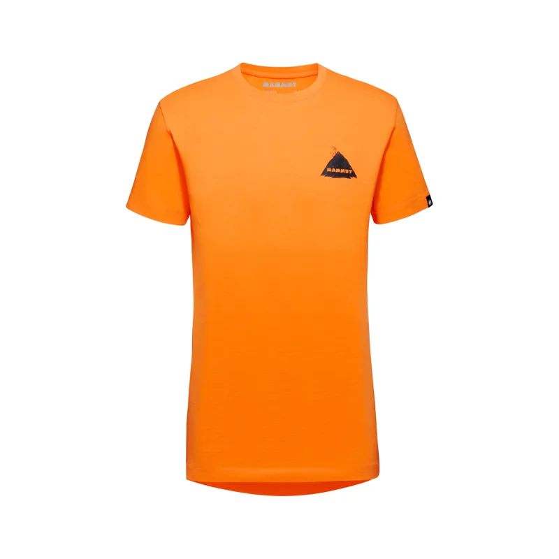 Mammut Mens Massone Crag T-Shirt Dark Tangerine