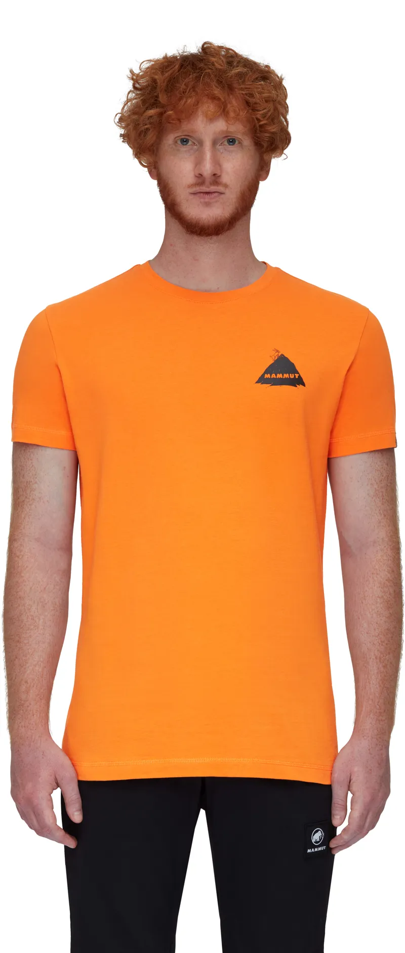 Mammut Mens Massone Crag T-Shirt Dark Tangerine-2