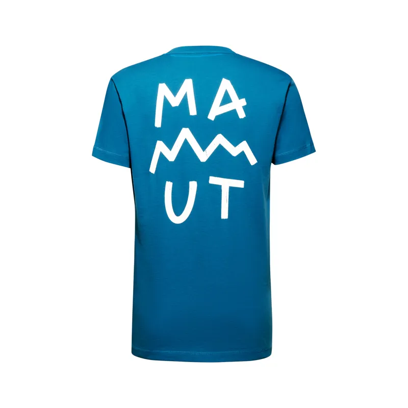 Mammut Mens Massone Lettering T-Shirt Deep Ice-1