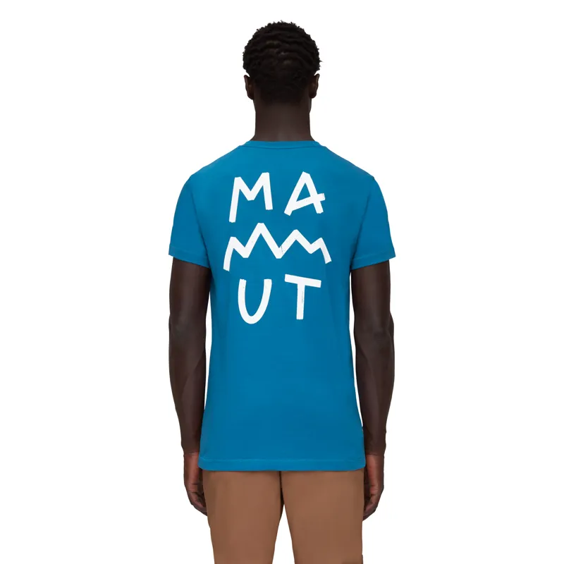 Mammut Mens Massone Lettering T-Shirt Deep Ice-5