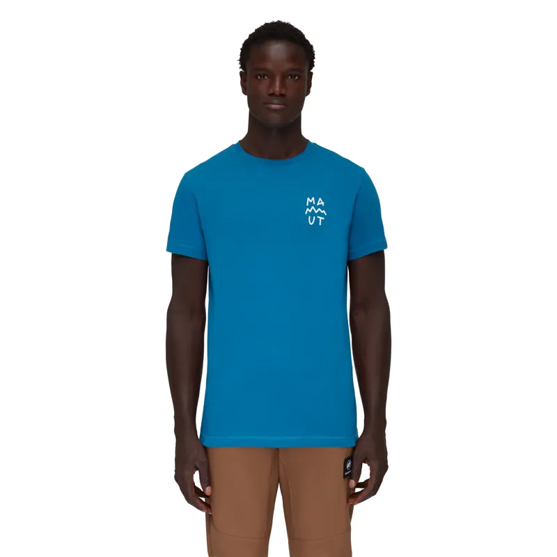 Mammut Mens Massone Lettering T-Shirt Deep Ice-3