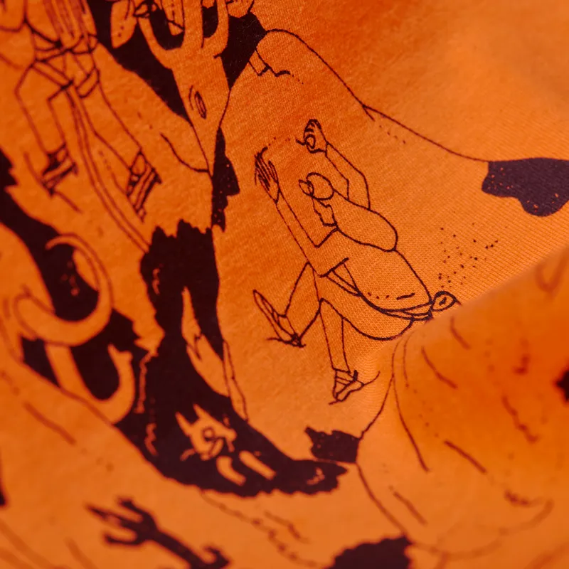 Mammut Womens Massone Crag T-Shirt Dark Tangerine-4