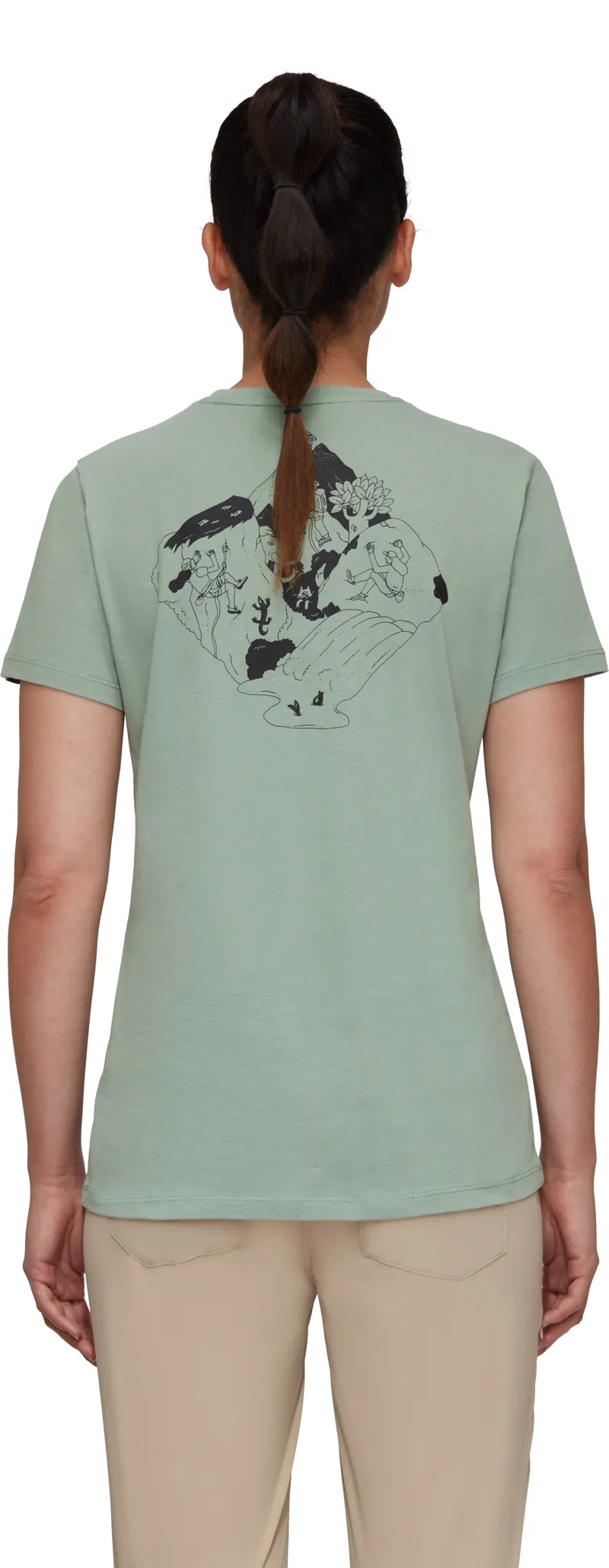 Mammut Womens Massone Crag T-Shirt Jade-4