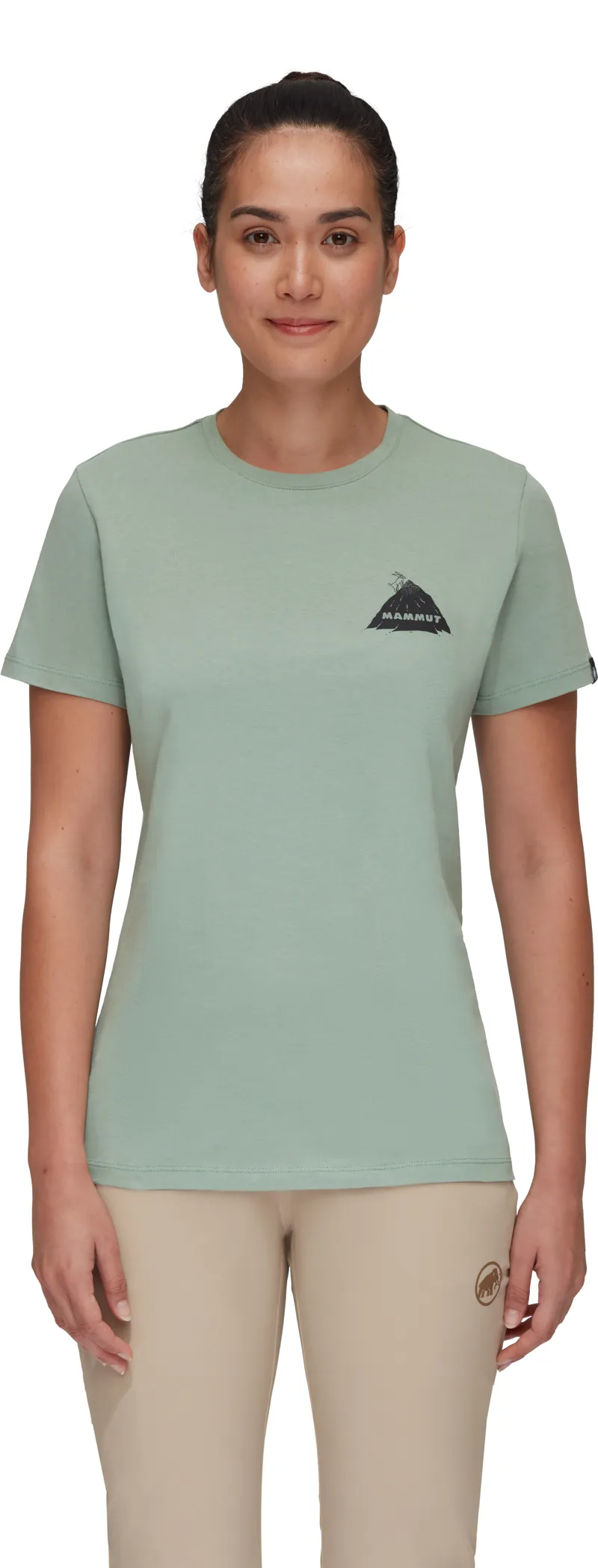 Mammut Womens Massone Crag T-Shirt Jade-2