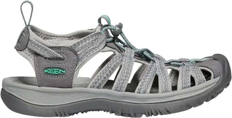 Keen Womens Whisper Sandals Medium Grey/Peacock Green-2