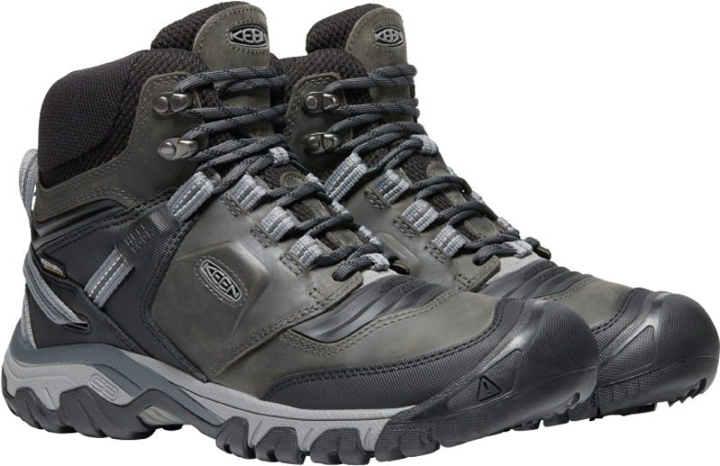 Keen Mens Ridge Flex Mid WP Magnet/Black-3