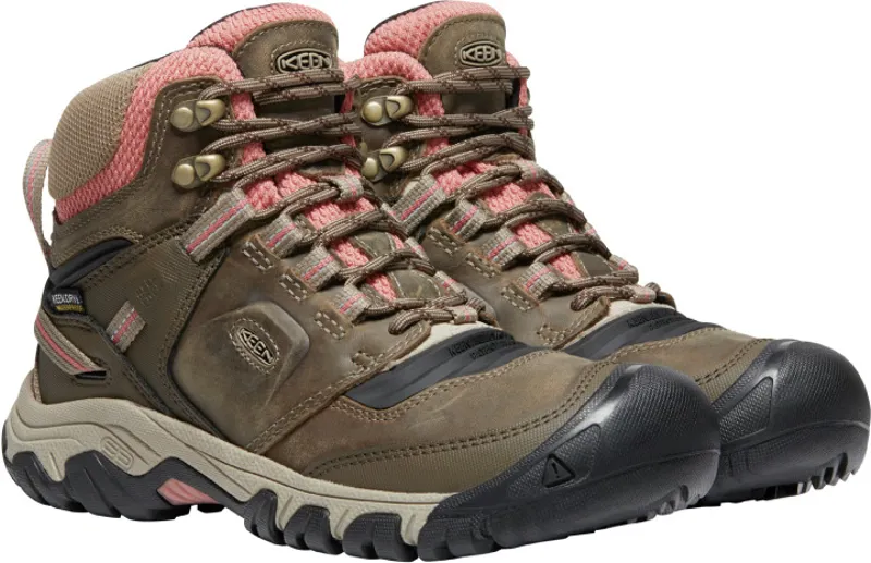 Keen Womens Ridge Flex Mid WP Hiking Boots Timberwolf-3